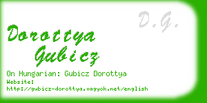 dorottya gubicz business card